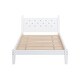 preview thumbnail 11 of 13, Twin Bed with Button-Decoration Headboard and Bed Slats