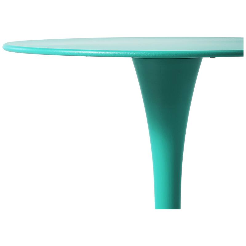 Frond and Form 23.5 Inch Outdoor Steel Dining Table