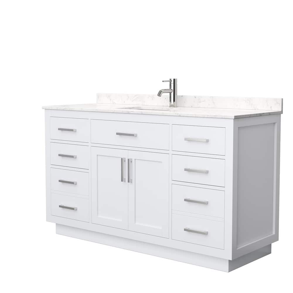 Beckett TK 60-inch Single Vanity, Cultured Marble Top