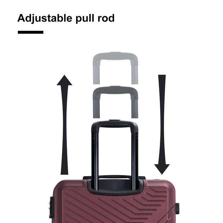 3 Piece Luggage Sets 20"/24"/28" Lightweight Hardshell Suitcase With 2 Hooks, Spinner Wheels, TSA Lock For Travel