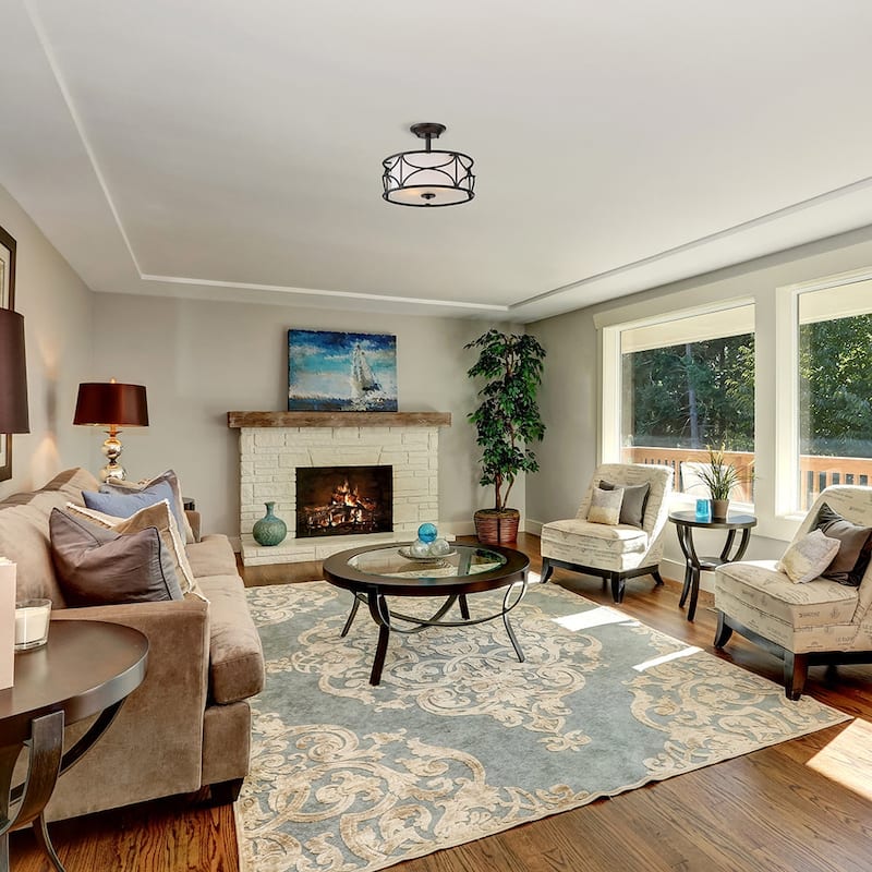 Avara 2 Light Semi-Flush