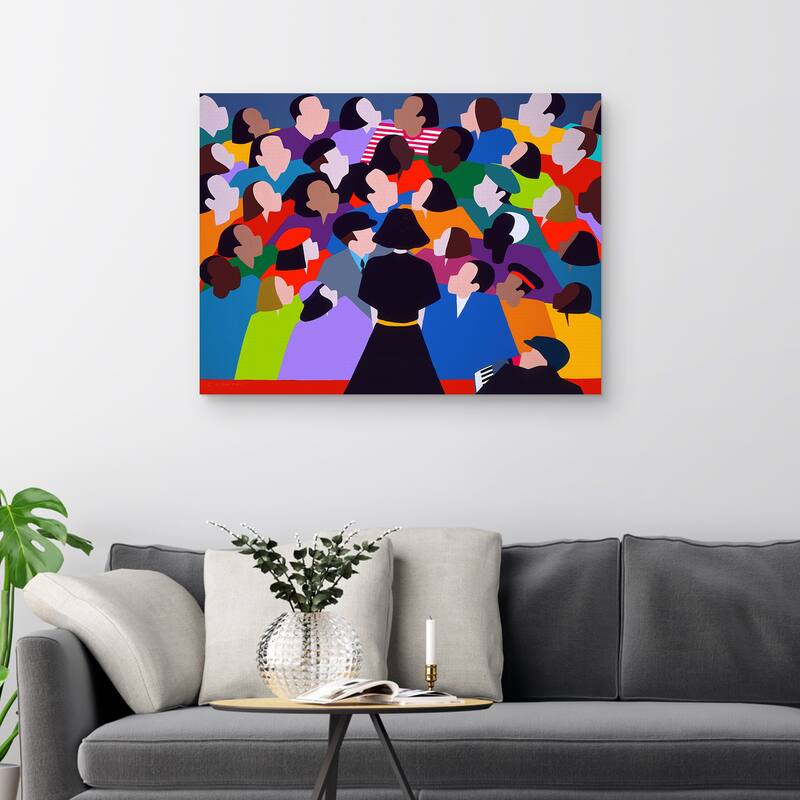 A Tribute to Edith Piaf by Synthia SAINT JAMES Canvas Art Print