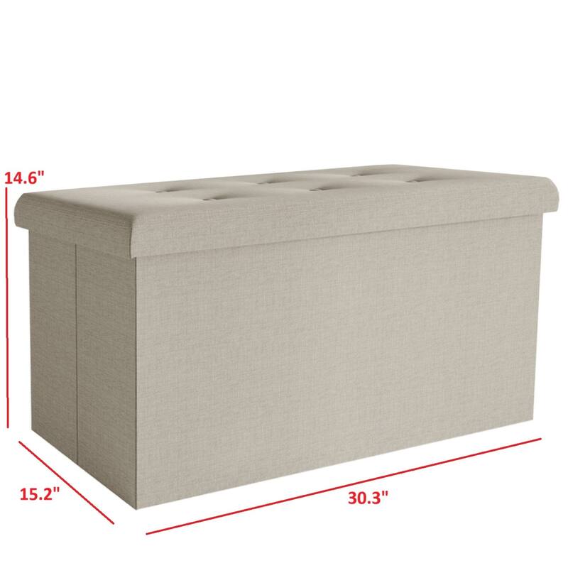 Florence Upholstered Folding Storage Bench