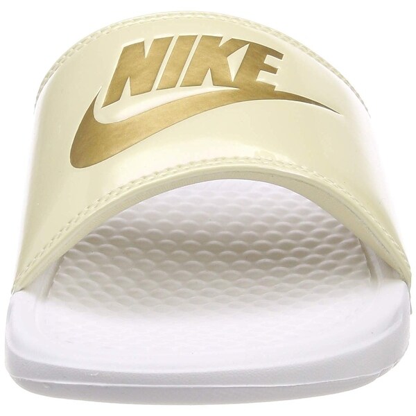 women's benassi just do it synthetic sandal