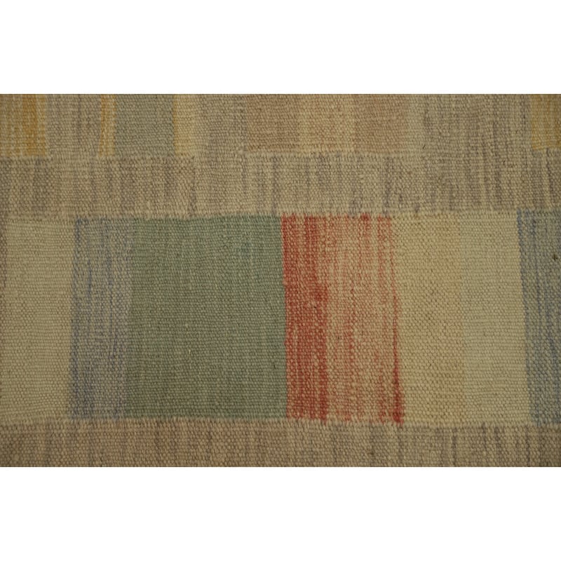 Hand Woven Oriental 100% Wool Carpet Southwestern Tribal Multi-Colored Kilim Area Rug - 10' 0'' X 8' 6''