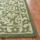 preview thumbnail 36 of 158, SAFAVIEH Handmade Dip Dye Karyn Wool Rug 3' Square - Green