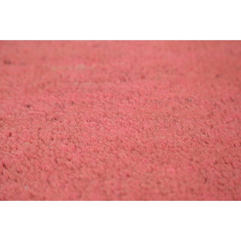 Pink Gabbeh Oriental Runner Rug Handmade Wool Carpet - 3'4" x 6'7"