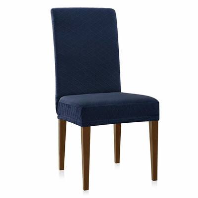 Enova Home Rhombus Jacquard Stretchy Universal Dining Chair Slipcovers Set of 2