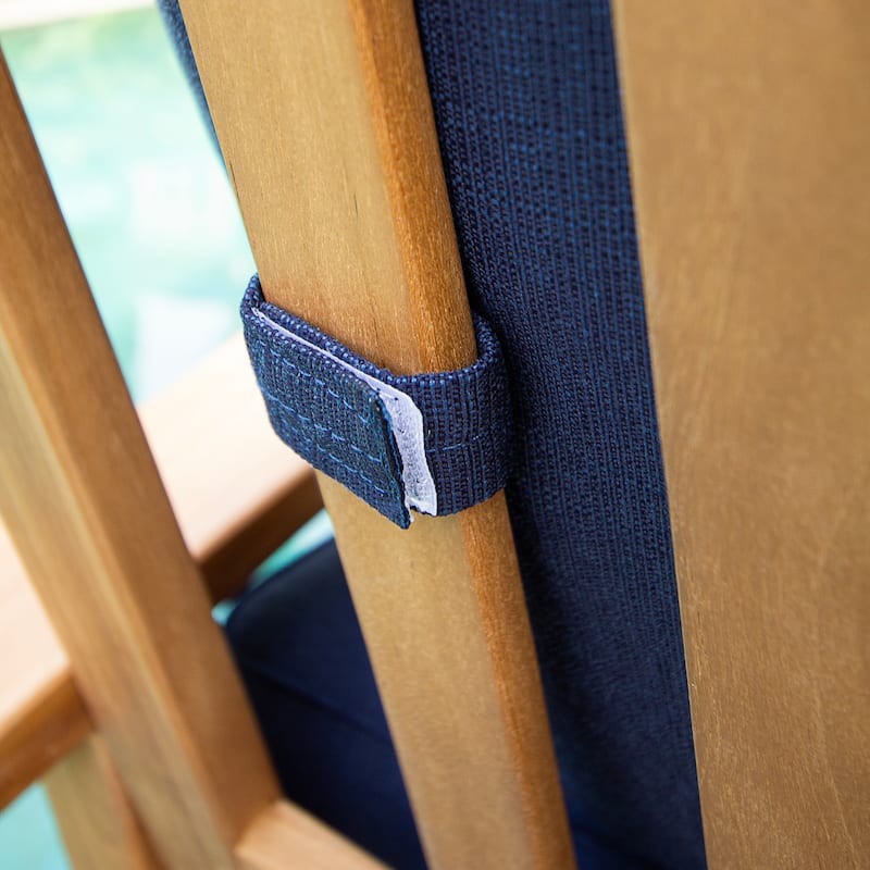 Cambridge Casual Leon 2-piece Teak Patio Club Chair with Ottoman