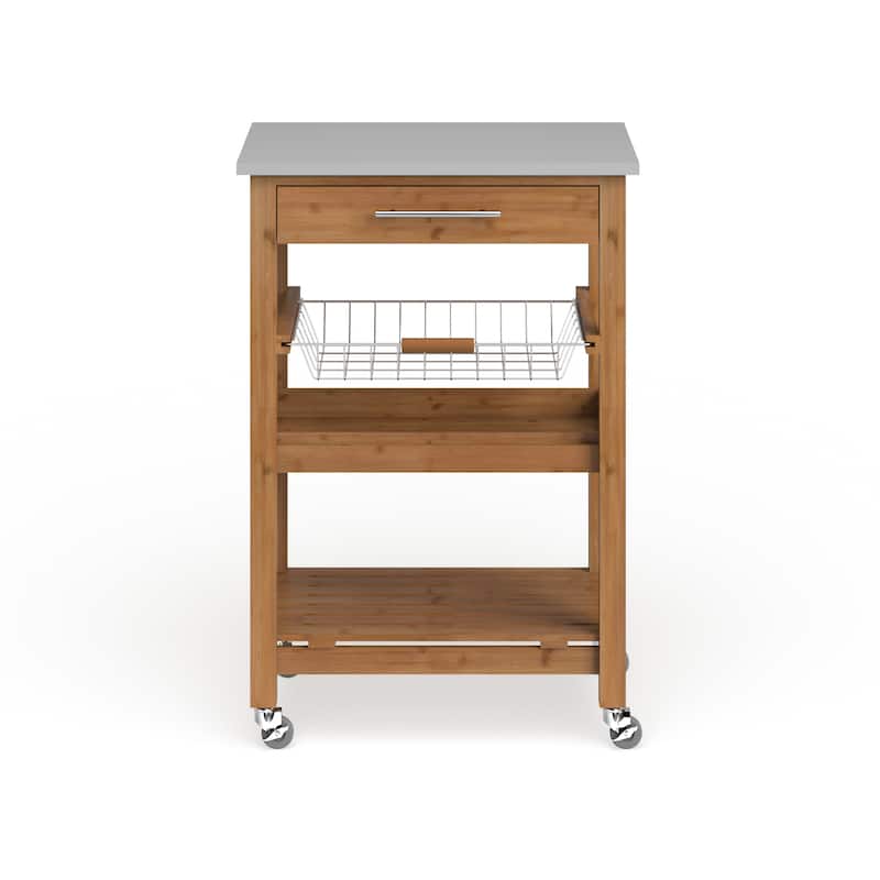 Aya Bamboo Kitchen Cart
