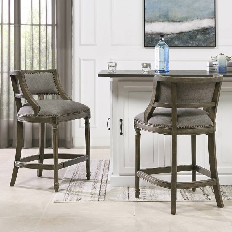 Paris Farmhouse Counter and Bar Stool with Backrest