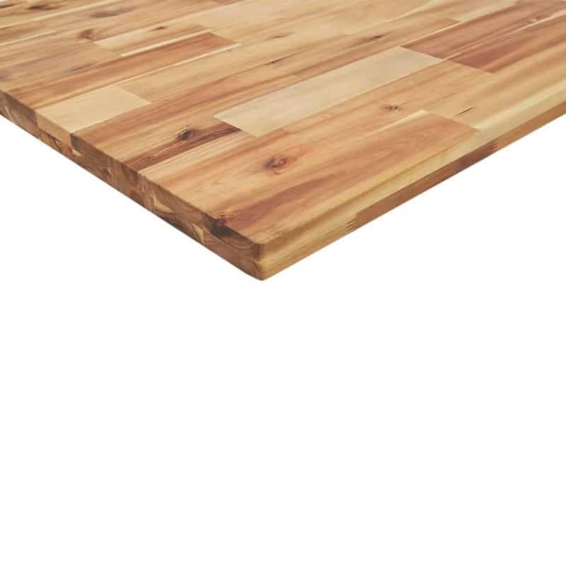 vidaXL Table Top Natural Solid acacia wood 55.1 x 7.9 x 1.6 in Durable - 7.9 x 55.1 x 1.6 in