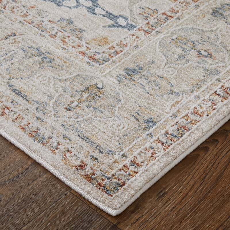 Grand Bazaar Hyannis Machine Made Ikat Transitional Area Rug
