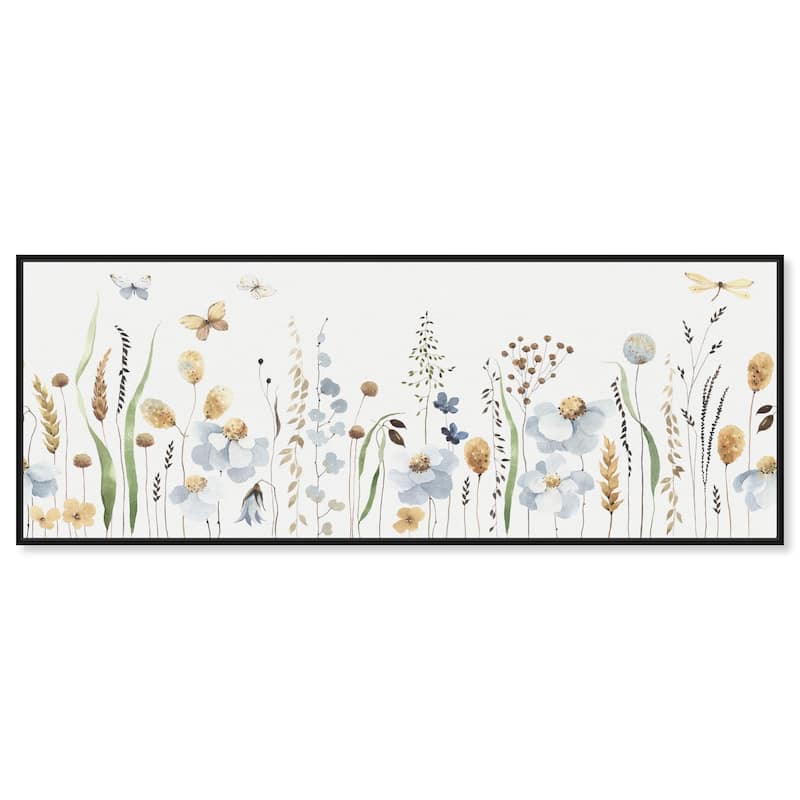 Blissful Spring Wide Panoramic Canvas by Art Remedy - Black - 54" x 20"