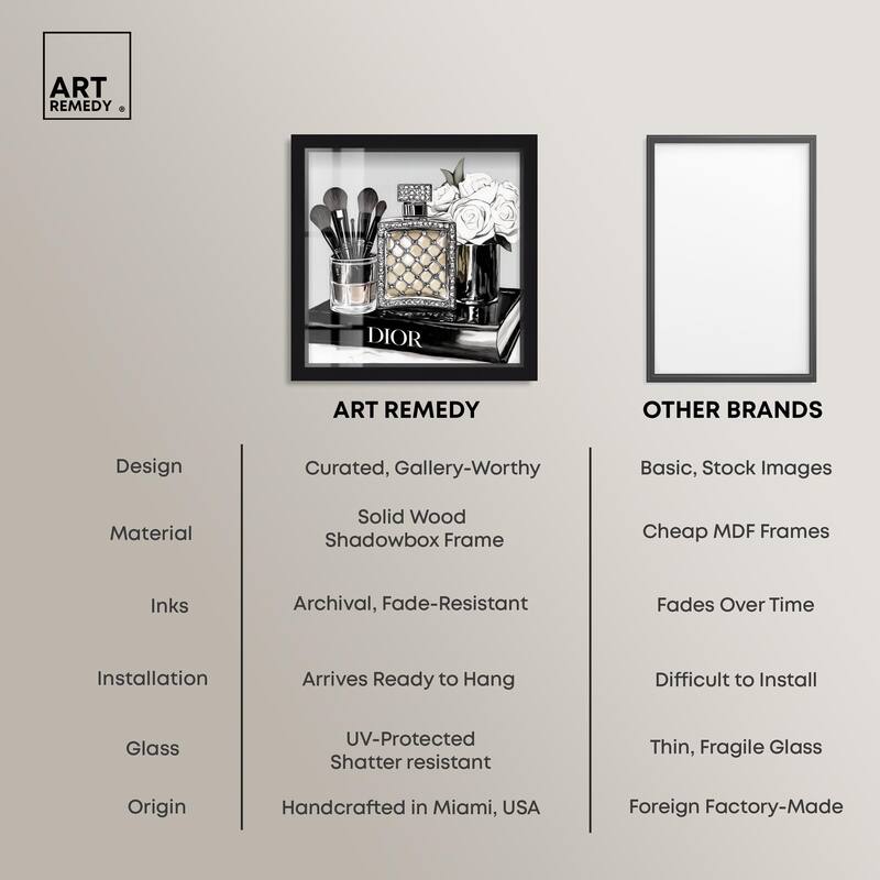 Classy Ink Glam Setup Shadowbox by Art Remedy