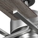 preview thumbnail 4 of 10, Progress Lighting Bedwin Collection 56" Four-Blade Antique Nickel Ceiling Fan - 11.020" x 23.300" x 13.380"