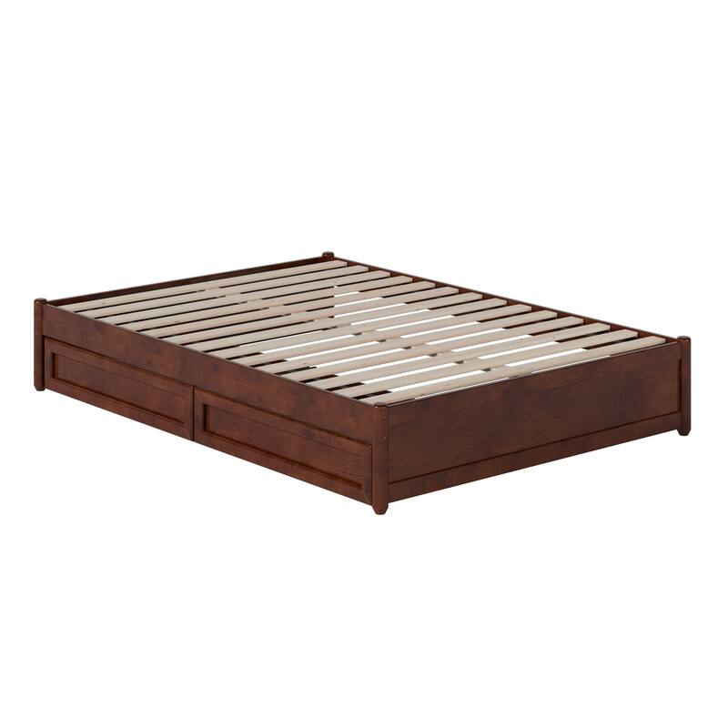 Barcelona Panel Platform Bed with Storage Drawers