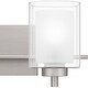 preview thumbnail 3 of 6, Kolt 2-Light Brushed Nickel Vanity Light
