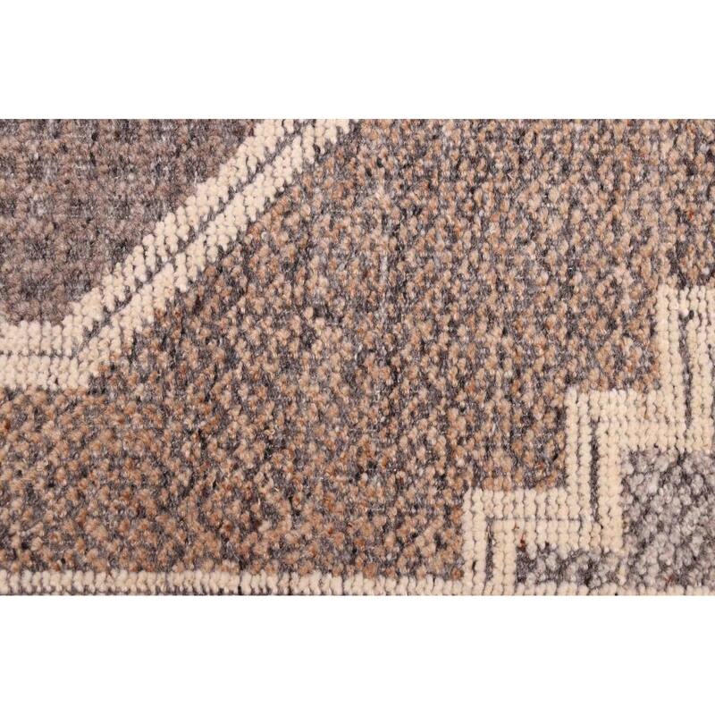 ECARPETGALLERY Hand-knotted Tangier Brown Wool Rug - 8'3 x 9'10