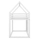 preview thumbnail 8 of 15, Twin Over Twin House Bunk Bed with Built-in Ladder