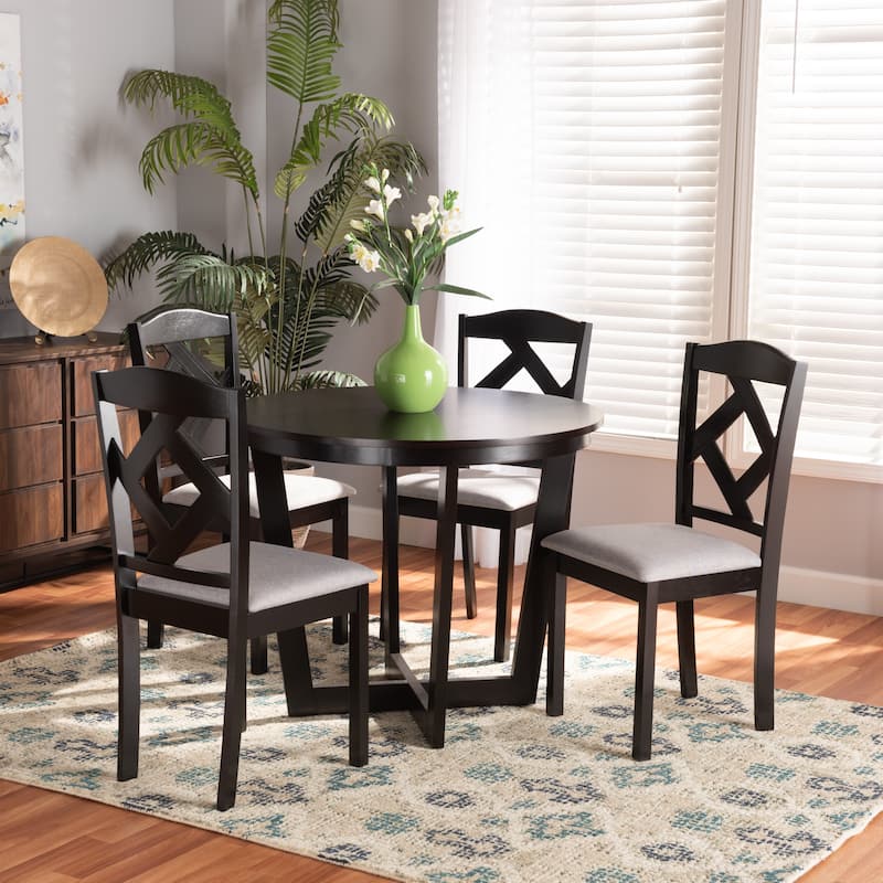 Morigan Modern and Transitional 5-Piece Wood Dining Set