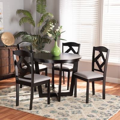 Morigan Modern and Transitional 5-Piece Wood Dining Set