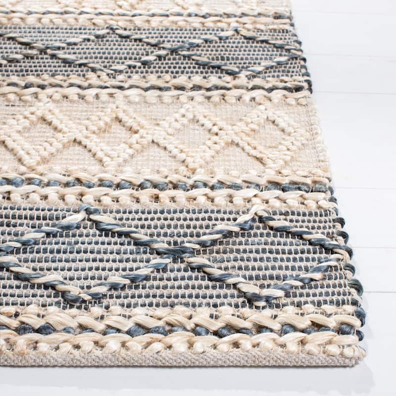 SAFAVIEH Flatweave Natural Fiber Gulborg Geometric Jute Rug