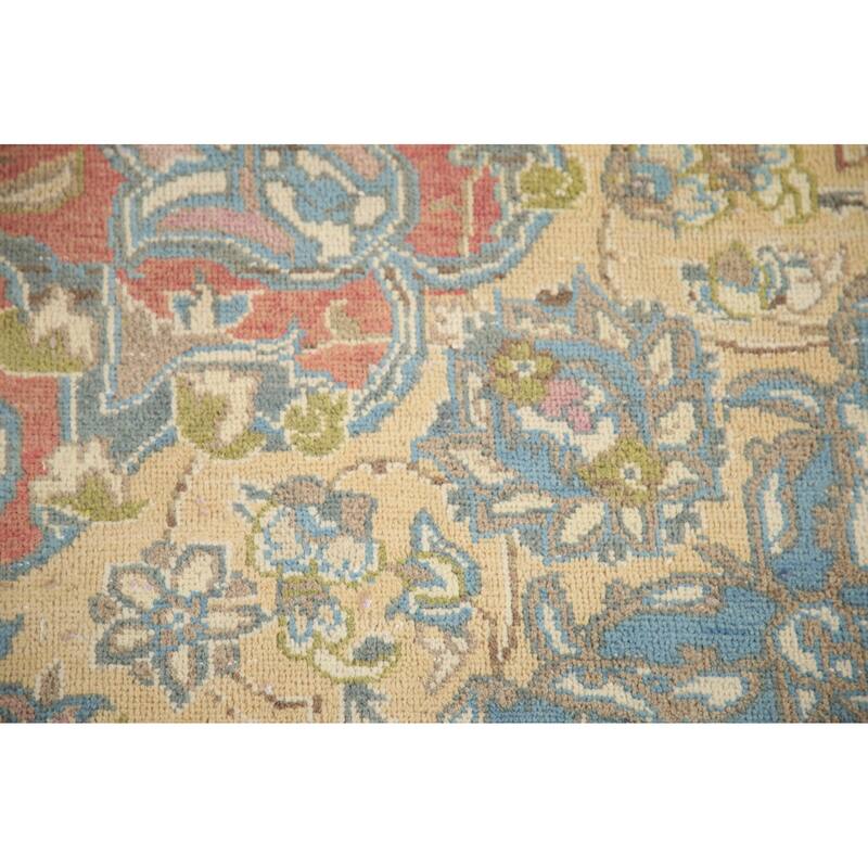 Hand Knotted Oriental 100% Wool Carpet Traditional Floral Oranges & Rust Najafabad Area Rug - 12' 3'' X 8' 1''