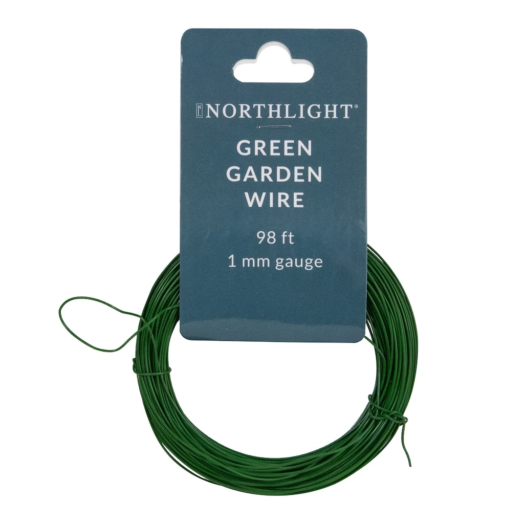 98' Green Multi Purpose 1mm Garden Wire - 1176"