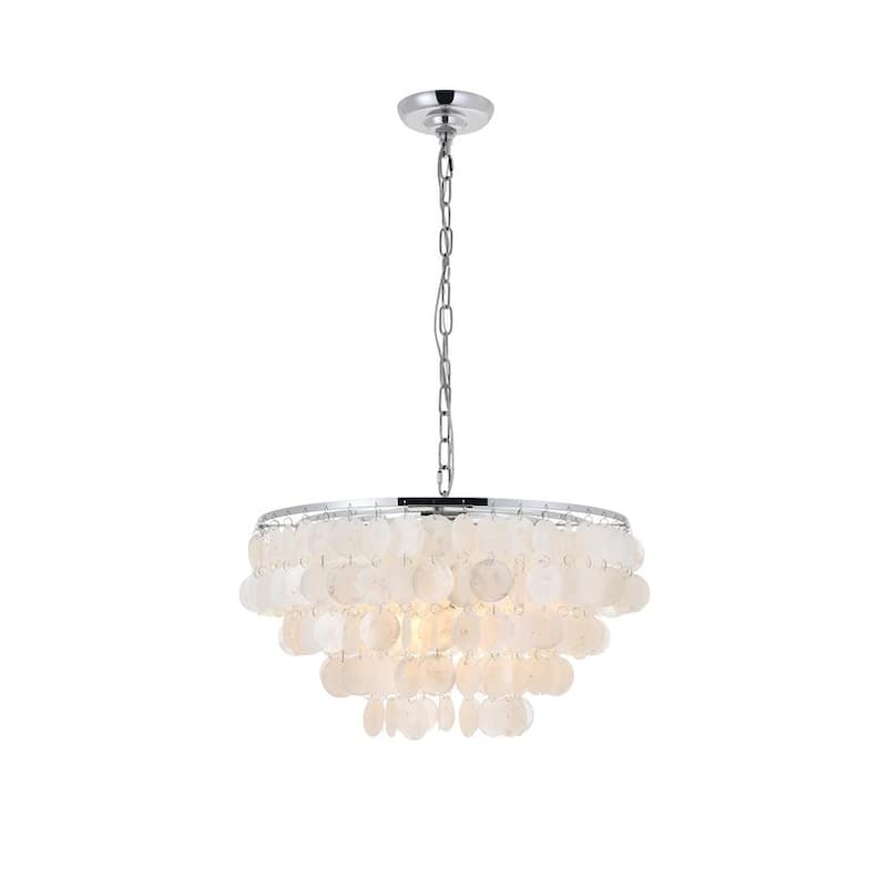 Selene 4-light Brass Ceiling Pendant Chandelier
