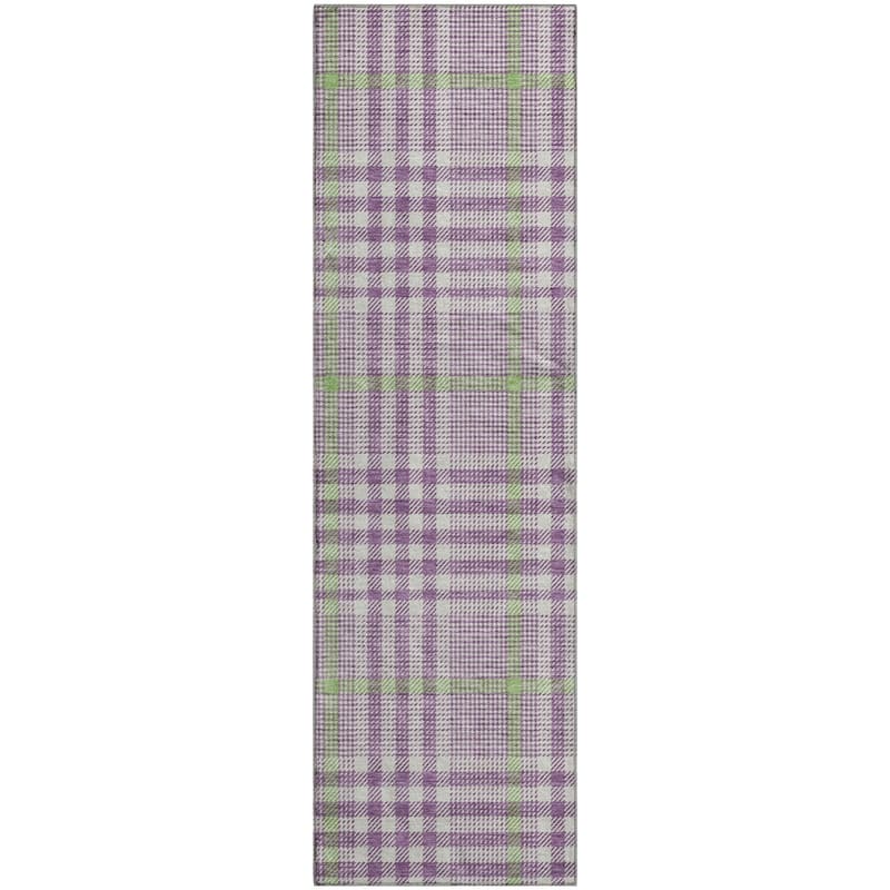 Premium Washable Super Soft Modern Plaid Mayfield Rug