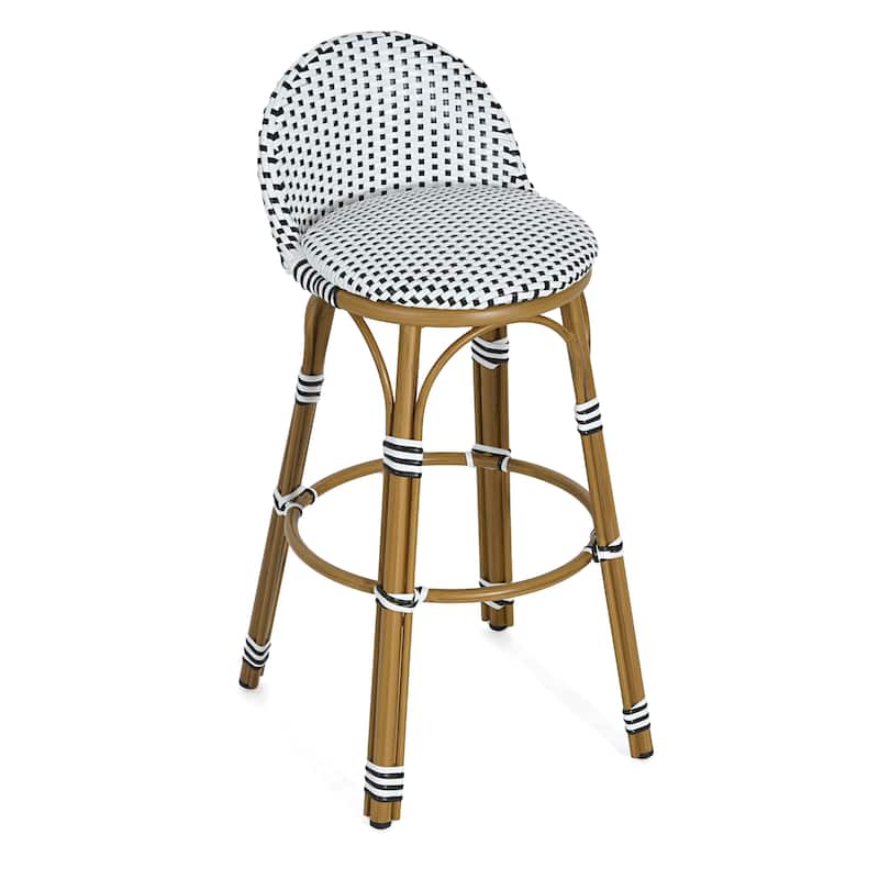 Scott Living Alura Outdoor Bar Stool Woven Wicker