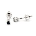 preview thumbnail 12 of 13, Prism Jewel 1/6 Ctw to 1 Ctw Round Black Diamond Solitaire Stud Earrings