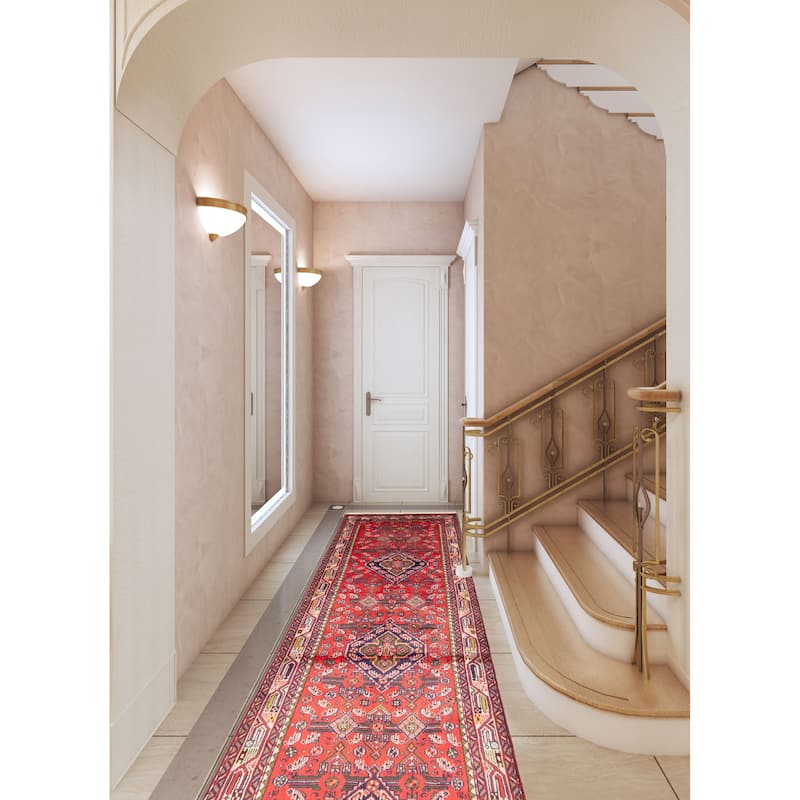 ECARPETGALLERY Hand-knotted Konya Anatolian Red Wool Rug - 2' 10" x 9' 8"