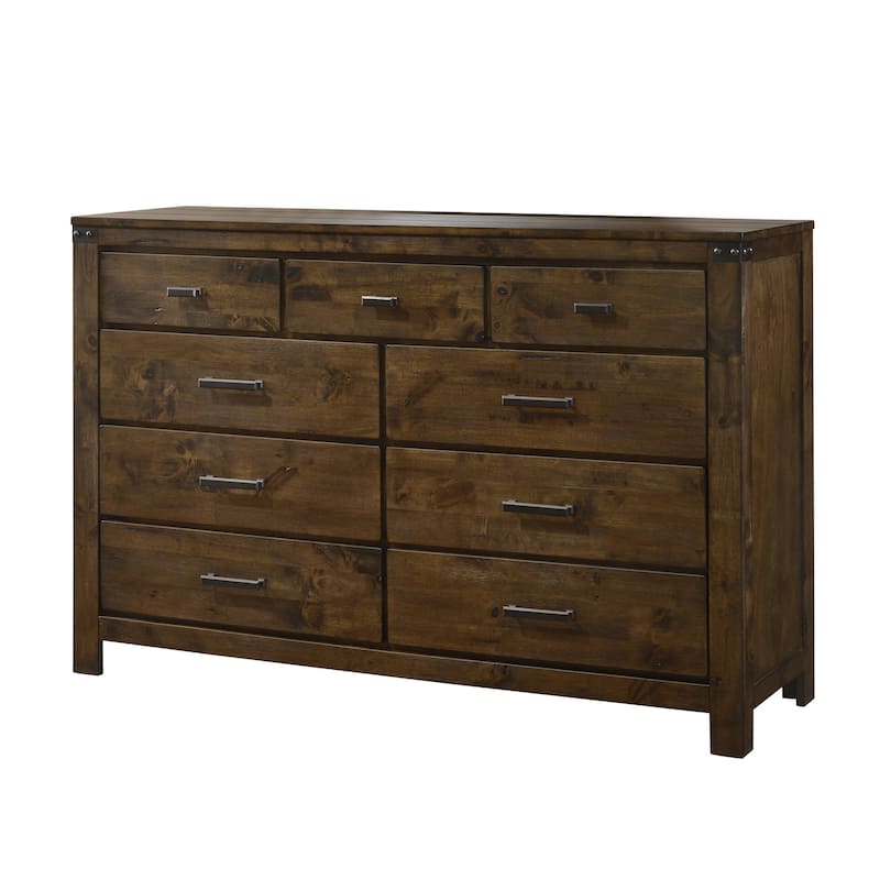 Joell Brown Panel Bed