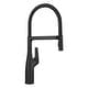 preview thumbnail 27 of 33, Blanco Rivana Semi-Pro Pull-Down Dual-Spray Kitchen Faucet 1.5 GPM - 8.88-in x 4.56-in x 19.88-in Matte Black