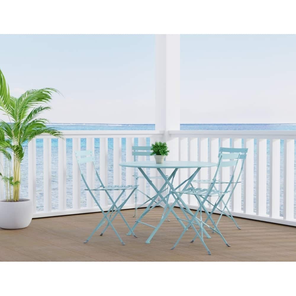 Carolina Living Bistro 36" Round Table Outdoor Set - Set of 5