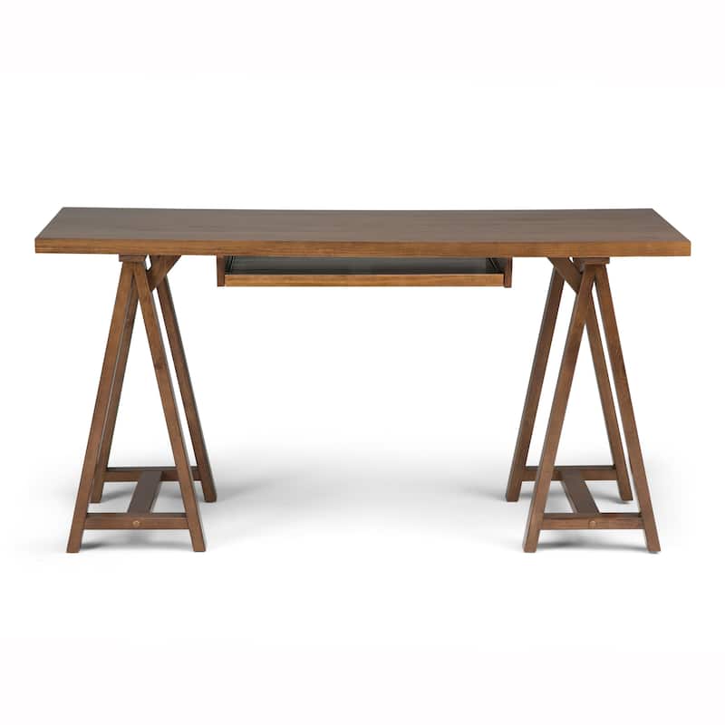 WYNDENHALL Hawkins SOLID WOOD Modern Industrial Writing Office Desk