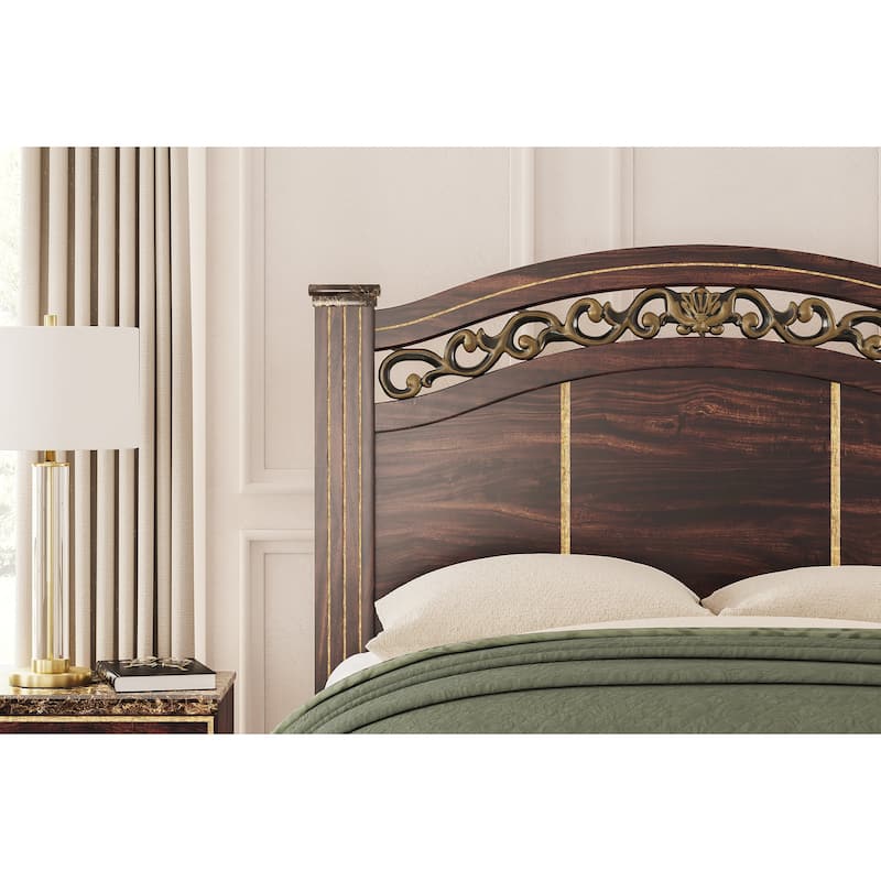 Signature Design by Ashley Glosmount Brown Queen Poster Headboard