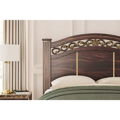 Signature Design by Ashley Glosmount Brown Queen Poster Headboard