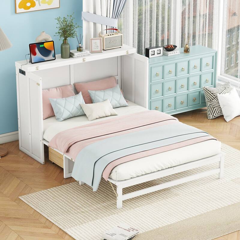 Solid Pine Murphy Bed