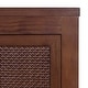 preview thumbnail 45 of 44, Teamson Home Hatteras 22 in. W 2-Door Wall Cabinet with Rattan Inlay Doors, Bathroom Wall Storage, Small Bathroom Organizer