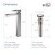 preview thumbnail 10 of 25, Lead Free Solid Brass Single Handle Bathroom Vanity Sink Faucet with Water Hose
