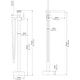 preview thumbnail 6 of 4, Vibrantbath Single Handle Floor Mounted Waterfall Freestanding Tub Filler