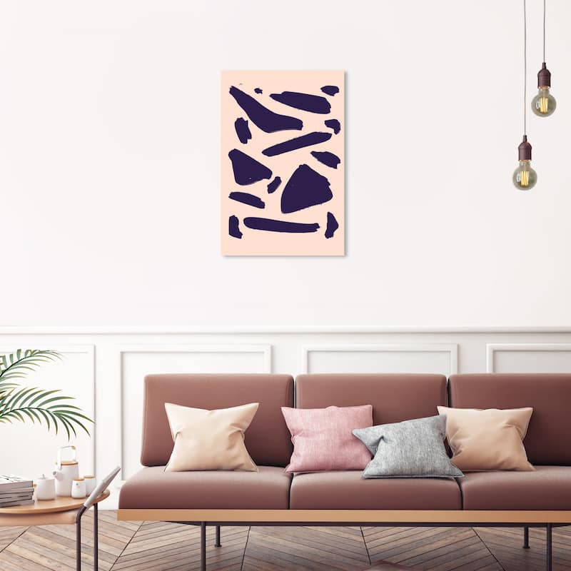 Wynwood Studio Canvas Abstract Animal Print Abstract Pink and Light Pink Modern & Contemporary Wall Art Canvas Print - 30 x 20