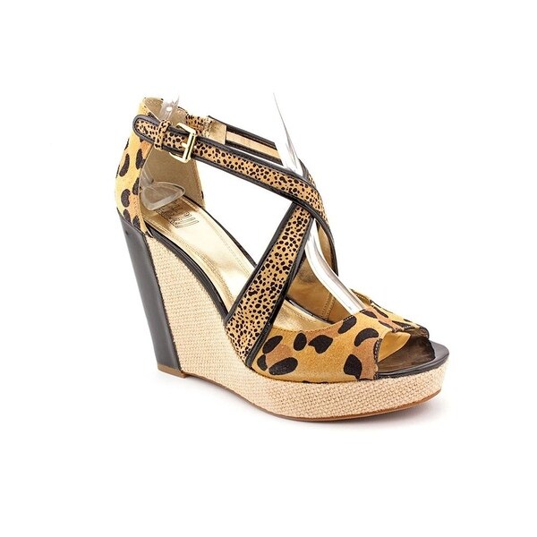 Carlos Falchi Womens BETHANY Leather Open Toe