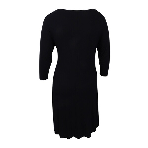 black swing dress plus size