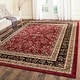 preview thumbnail 2 of 140, SAFAVIEH Lyndhurst Kuralay Traditional Oriental Rug 6' x 9' - Red/Black - Rectangle