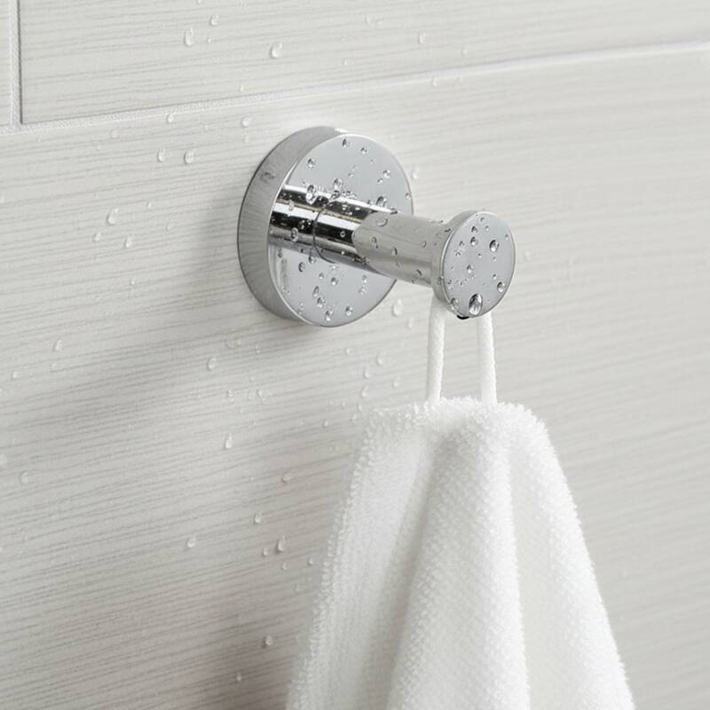 Wall Mount Towel Hook, Single Robe Hook, Polished Stainless Steel - 2H X 1.10W x1.10L