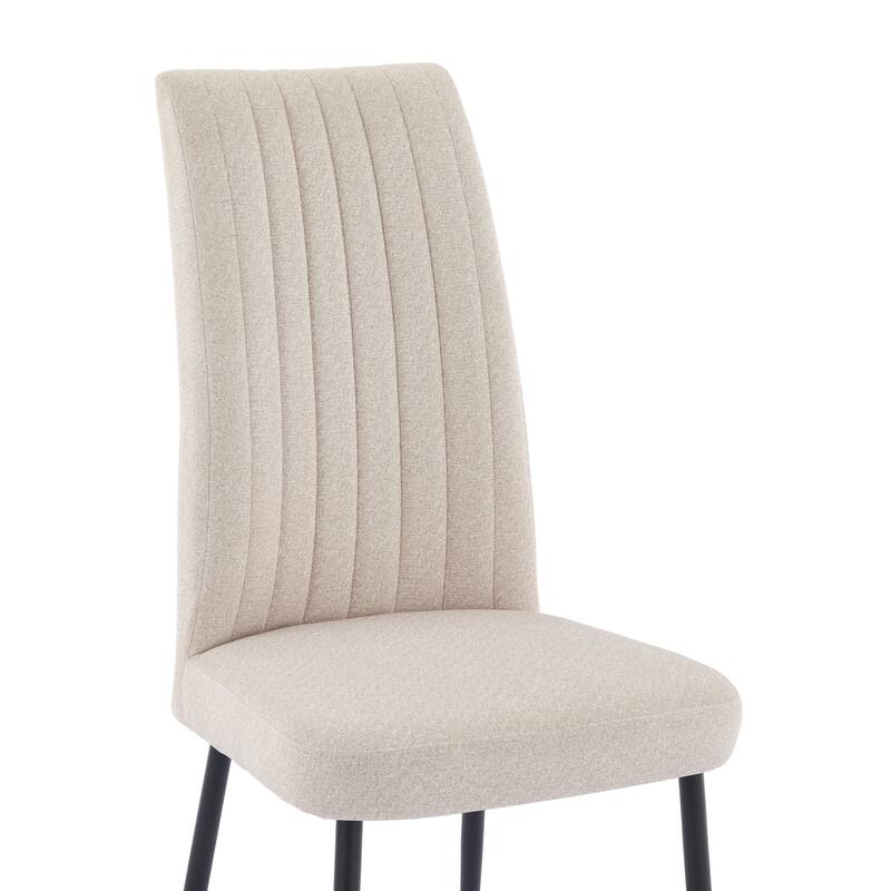 Modern Metal Frame Dining Chair Set of 2 with Sponge Seat 300lb Capacity 41.34" Height